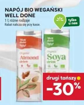 Napój bio wegański well done almond, soya