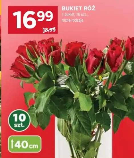 Bukiet róż 10szt różne rodzaje