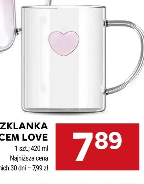 Szklanka Heart niebieska