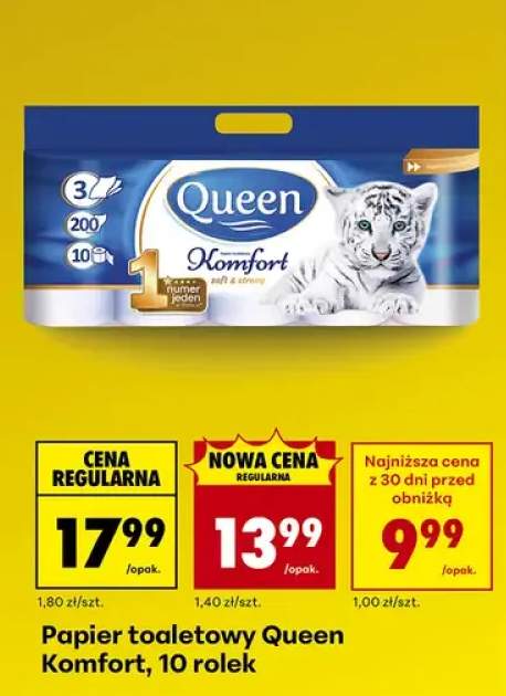 Papier toaletowy Komfort, 10 rolek