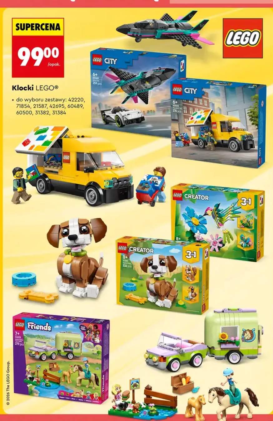 Klocki do wyboru zestawy: 42220, 71854, 21587, 42695, 60489, 60500, 31382, 31384