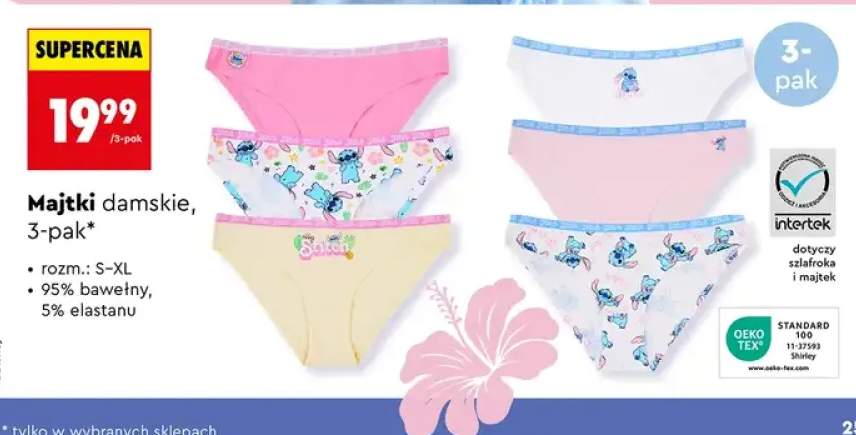 Majtki damskie, 3-pak