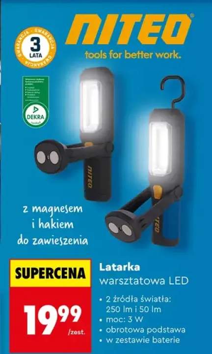 Latarka warsztatowa LED