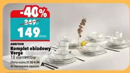 Komplet obiadowy Verge