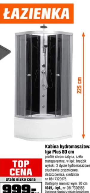 kabina z hydromasażem