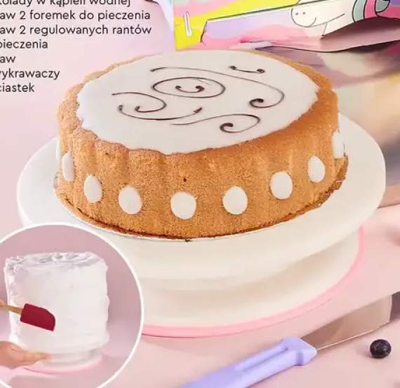 Akcesoria do wypieków - obrotowa taca do dekorowania