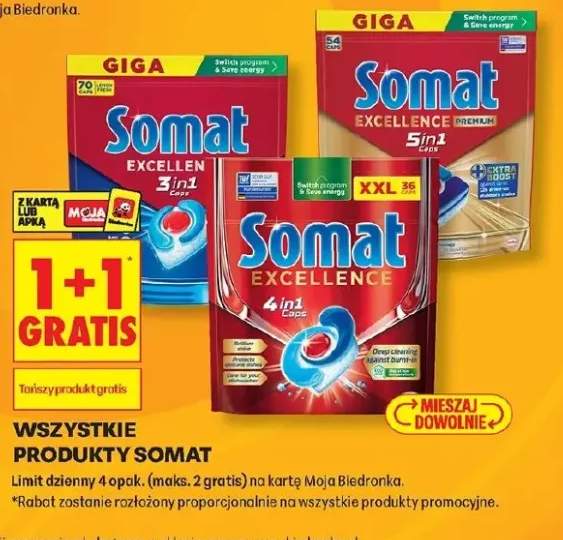 Tabletki do zmywarki Somat Excellence 4in1