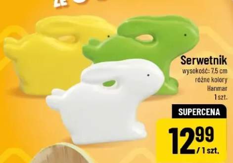 Serwetnik wysokość: 7.5 cm różne kolory