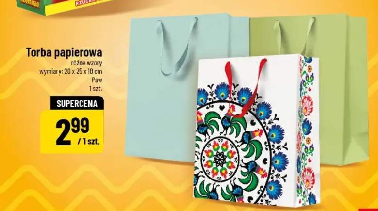 Torba papierowa różne wzory