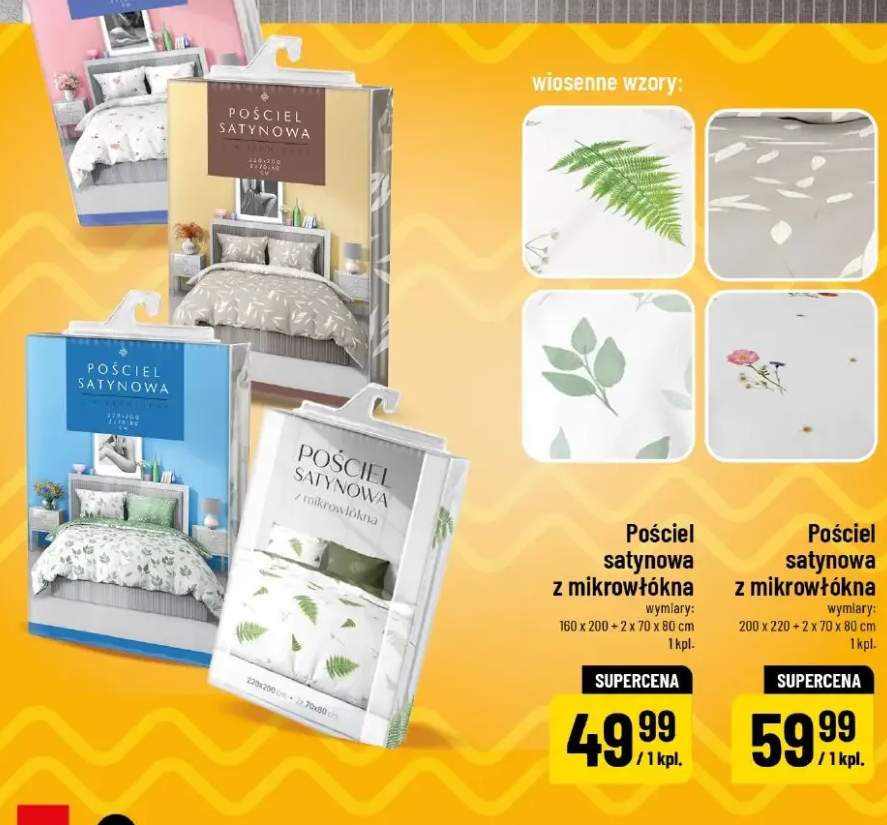 Pościel satynowa z mikrowłókna