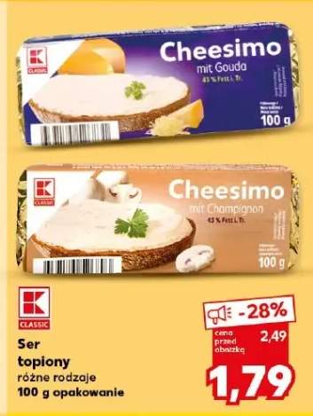 Ser topiony różne rodzaje opakowanie