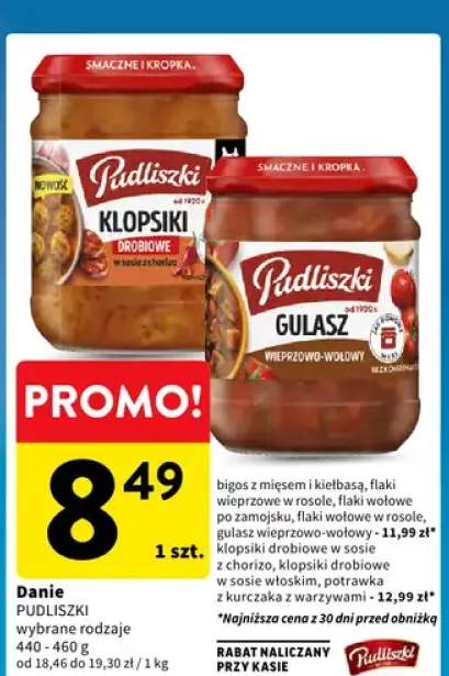 Danie Pudliszki wybrane rodzaje