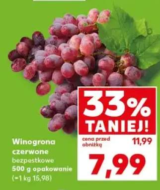 Winogrona czerwone bezpestkowe