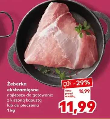 Żeberka ekstramięsne najlepsze do gotowania z kiszoną kapustą lub do pieczenia