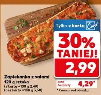 Zapiekanka z salami