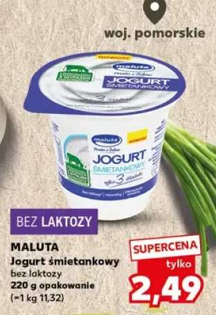 Jogurt śmietankowy bez laktozy