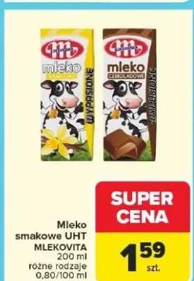 Mleko smakowe UHT różne rodzaje
