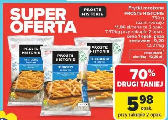 Frytki mrożone różne rodzaje