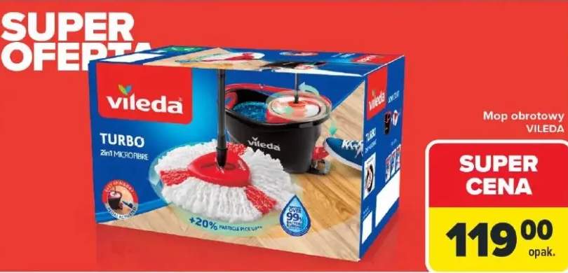 Mop obrotowy Turbo 2in1 Microfibre