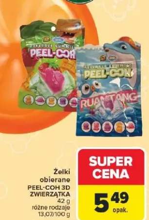 Żelki obierane 3D zwierzątka różne rodzaje