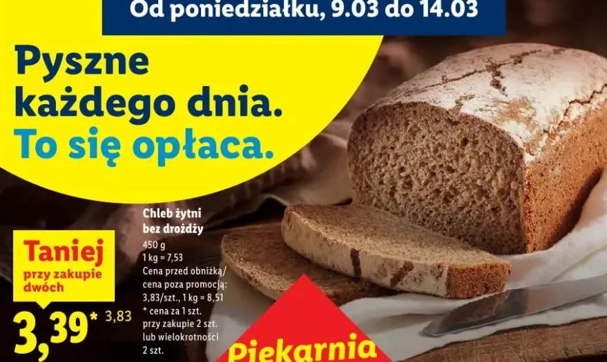 Chleb żytni bez drożdży