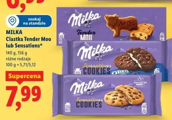 Ciastka Sensations różne rodzaje