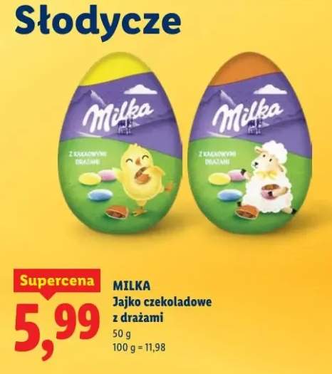 Jajko czekoladowe z drażami