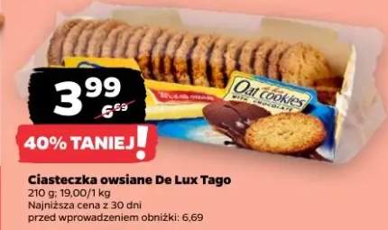 Ciasteczka owsiane De Lux Tago