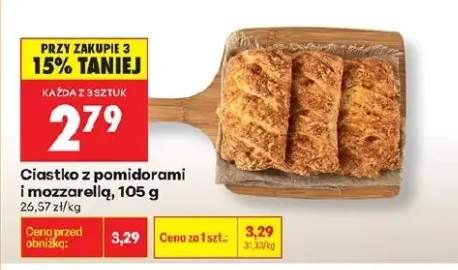 Ciastko z pomidorami i mozzarellą
