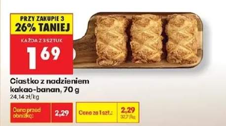 Ciastko z nadzieniem kakao-banan