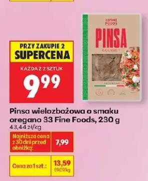 Pinsa wielozbożowa o smaku oregano