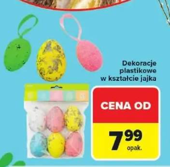Dekoracje plastikowe w kształcie jajka