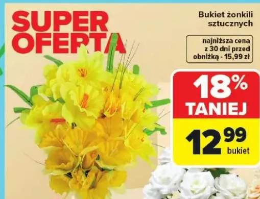 Bukiet żonkili sztucznych