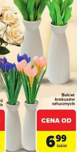 Bukiet krokusów sztucznych