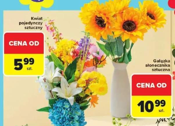 Gałązka słonecznika sztuczna