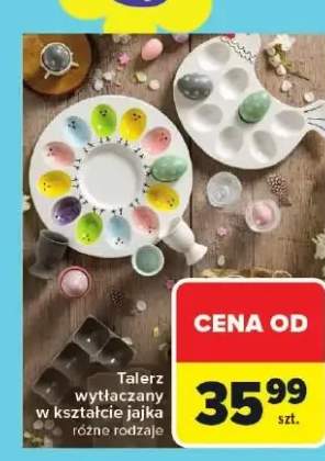 Talerz wytłaczany w kształcie jajka różne rodzaje