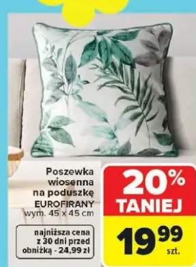 Poszewka wiosenna na poduszkę Eurofirany