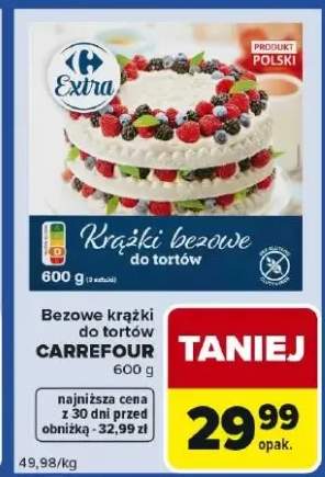 Bezowe krążki do tortów