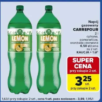 Napój gazowany cytryna, pomarańcza, oranżada czerwona