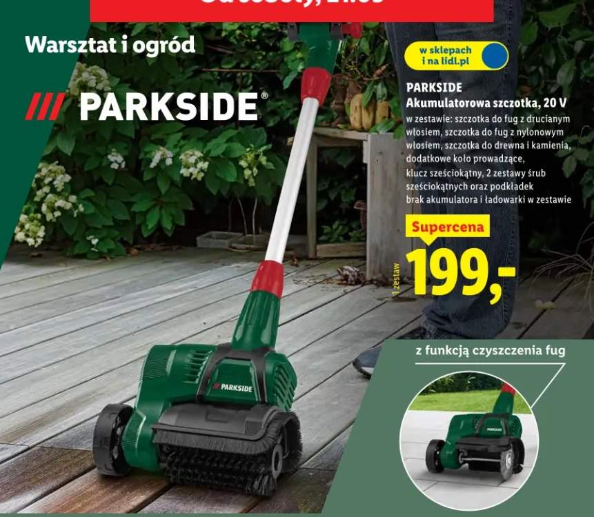 Akumulatorowa szczotka 20V