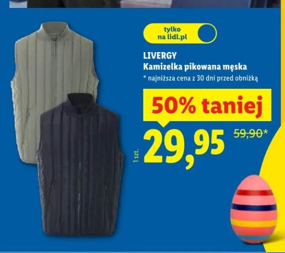 Kamizelka pikowana męska