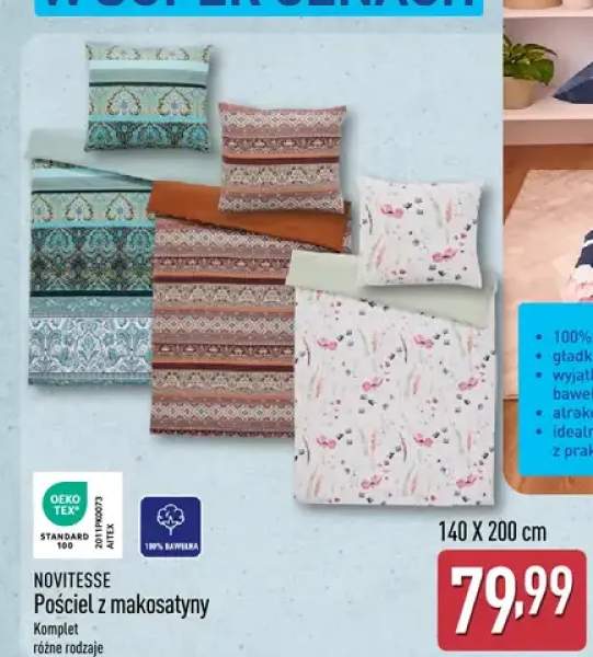 Pościel z makosatyny 140 x 200 cm