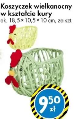 Koszyczek wielkanocny w kształcie kury