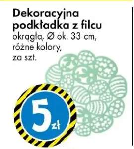 Dekoracyjna podkładka z filcu