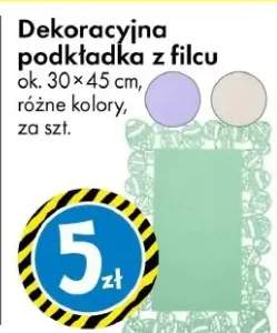 Dekoracyjna podkładka z filcu