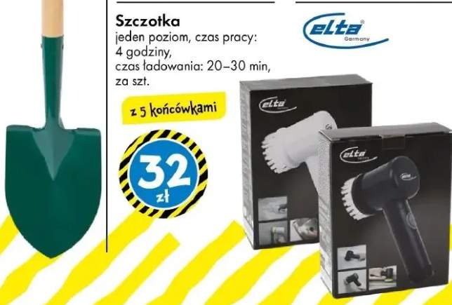 Szczotka jednorazom, czas pracy: 4 godziny, czas ładowania: 20-30 min. z 5 końcówkami