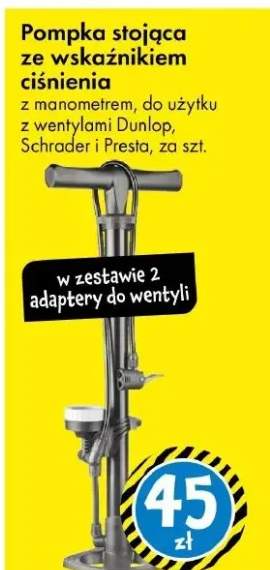 Pompka stojąca ze wskaźnikiem ciśnienia