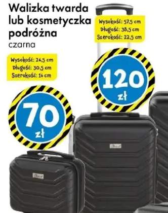 Walizka twarda lub kosmetyczka podróżna czarna