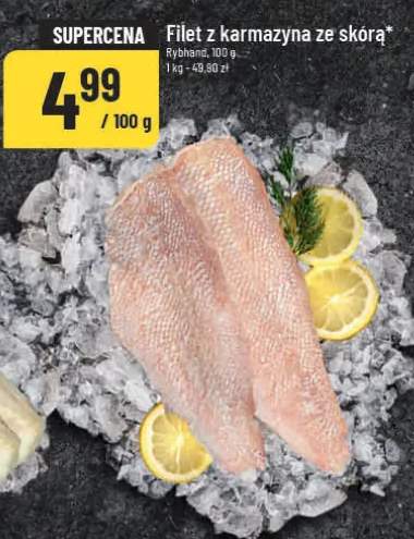 Filet z karmazyna ze skórą