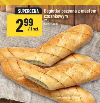 Bagietka psenna z masłem czosnkowym